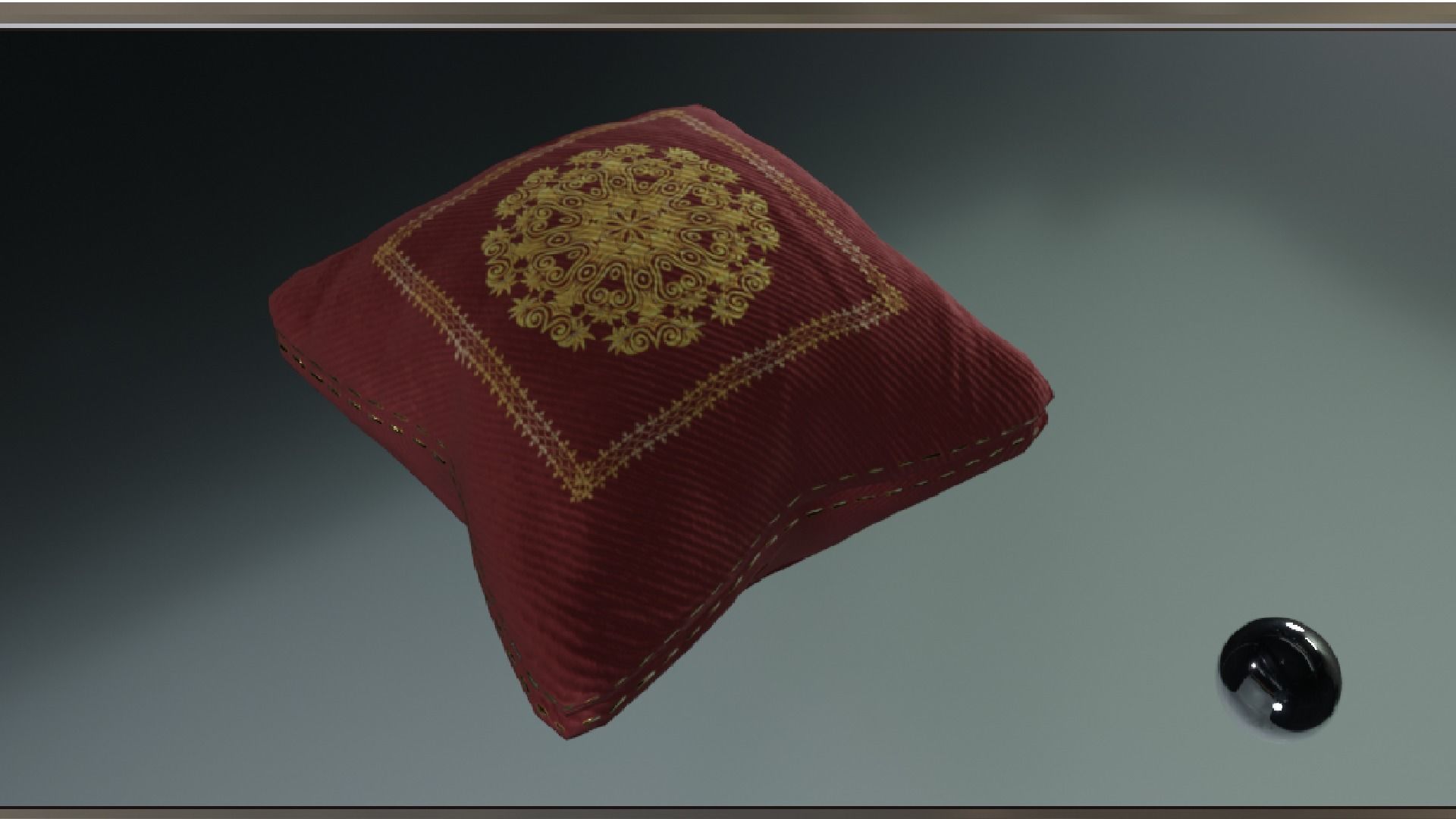 PILLOW SET Low-poly 3D model_25