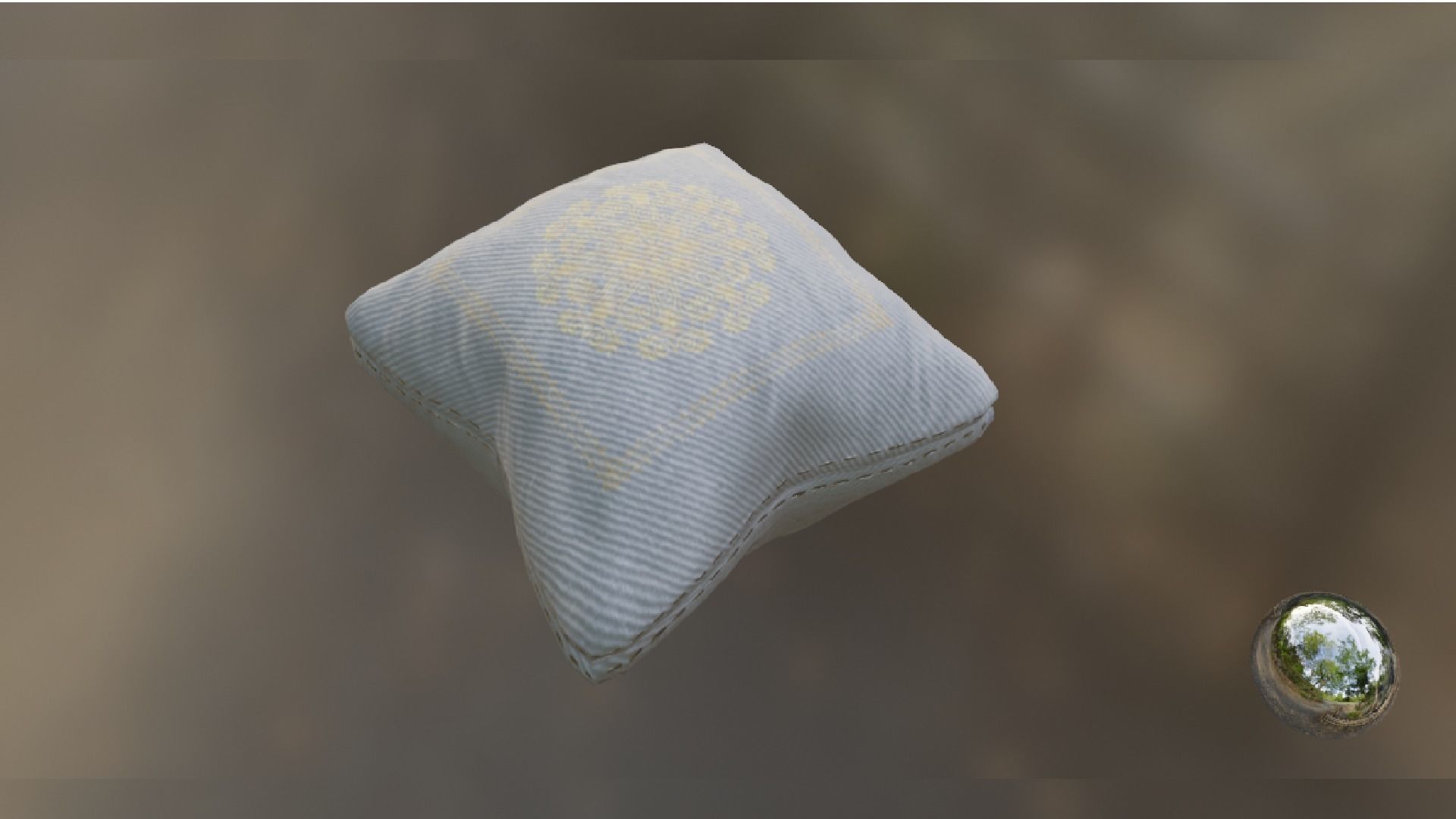 PILLOW SET Low-poly 3D model_36