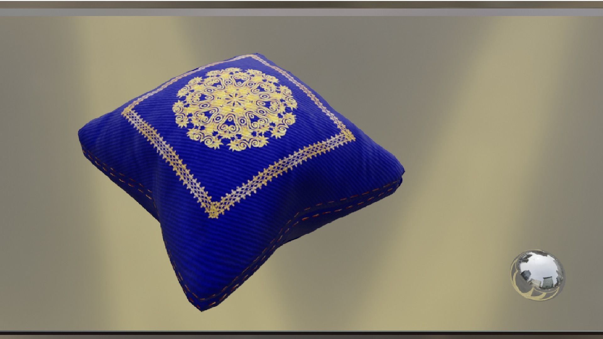 PILLOW SET Low-poly 3D model_33