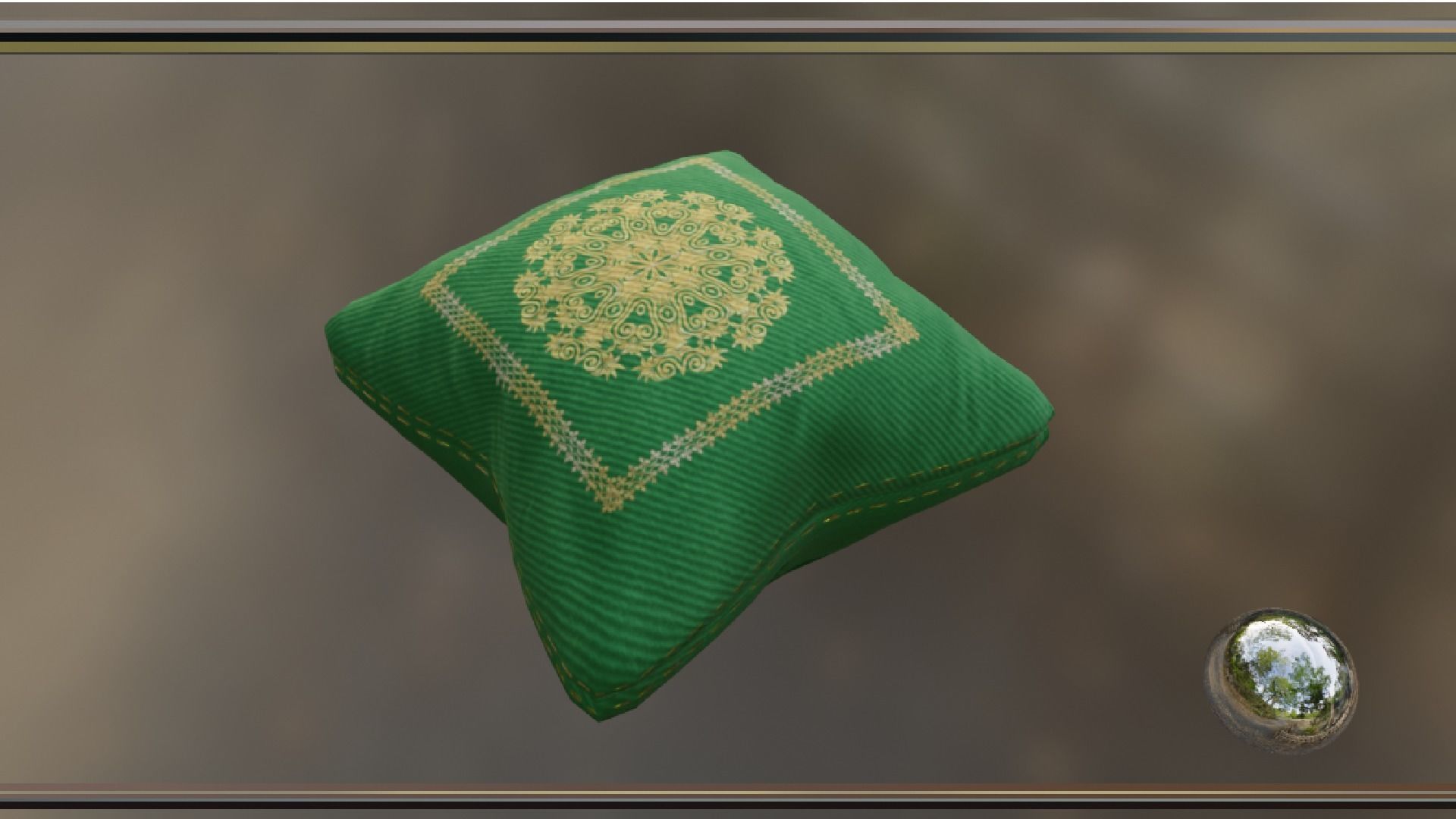 PILLOW SET Low-poly 3D model_43