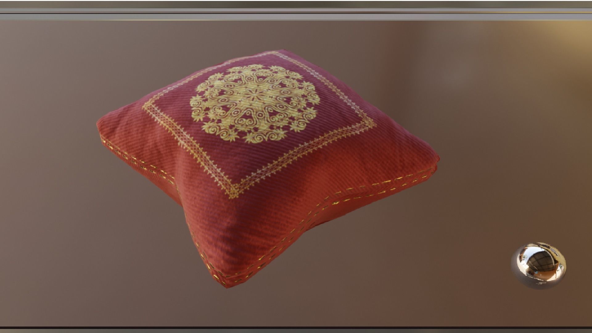 PILLOW SET Low-poly 3D model_18