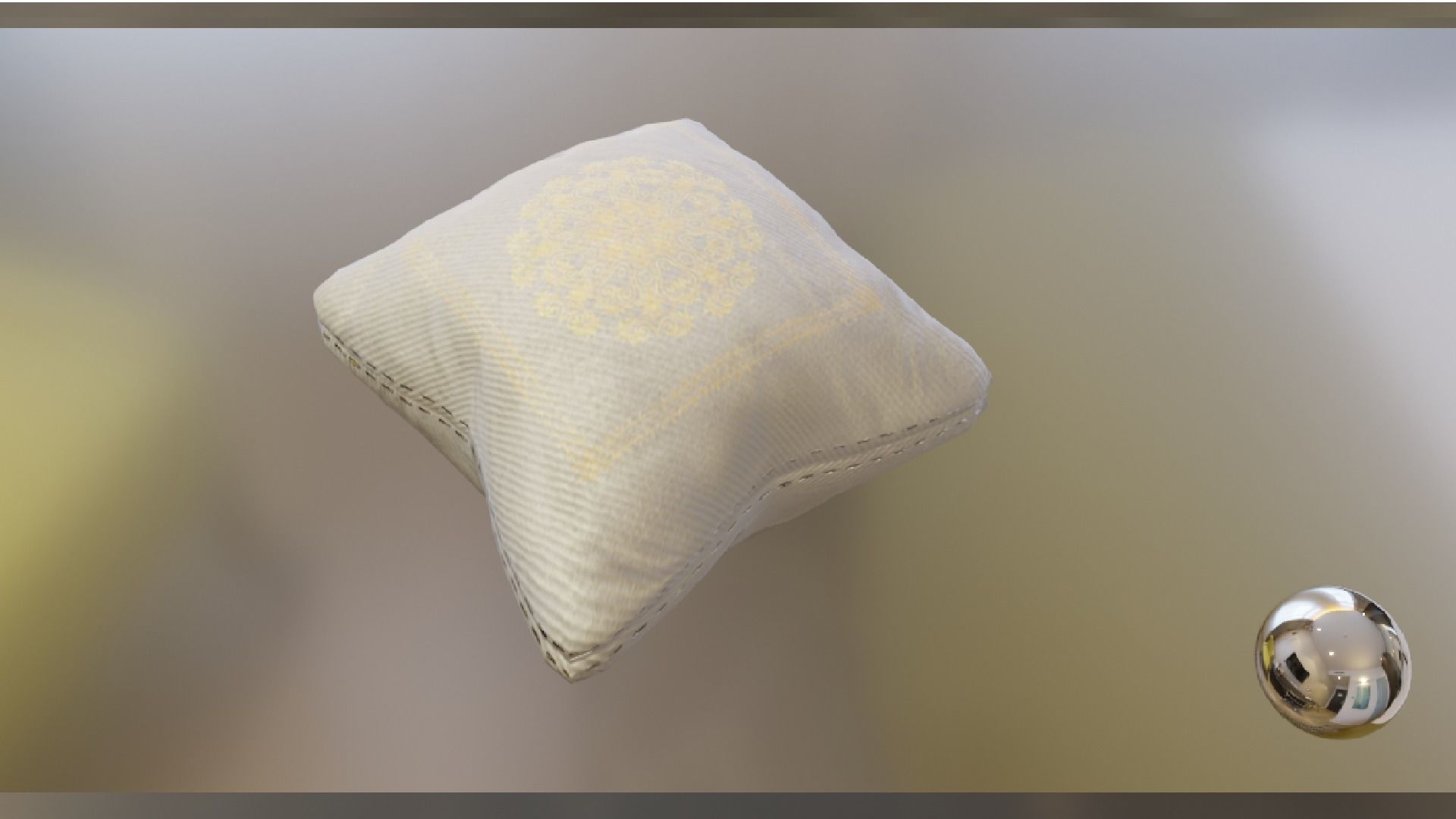 PILLOW SET Low-poly 3D model_38