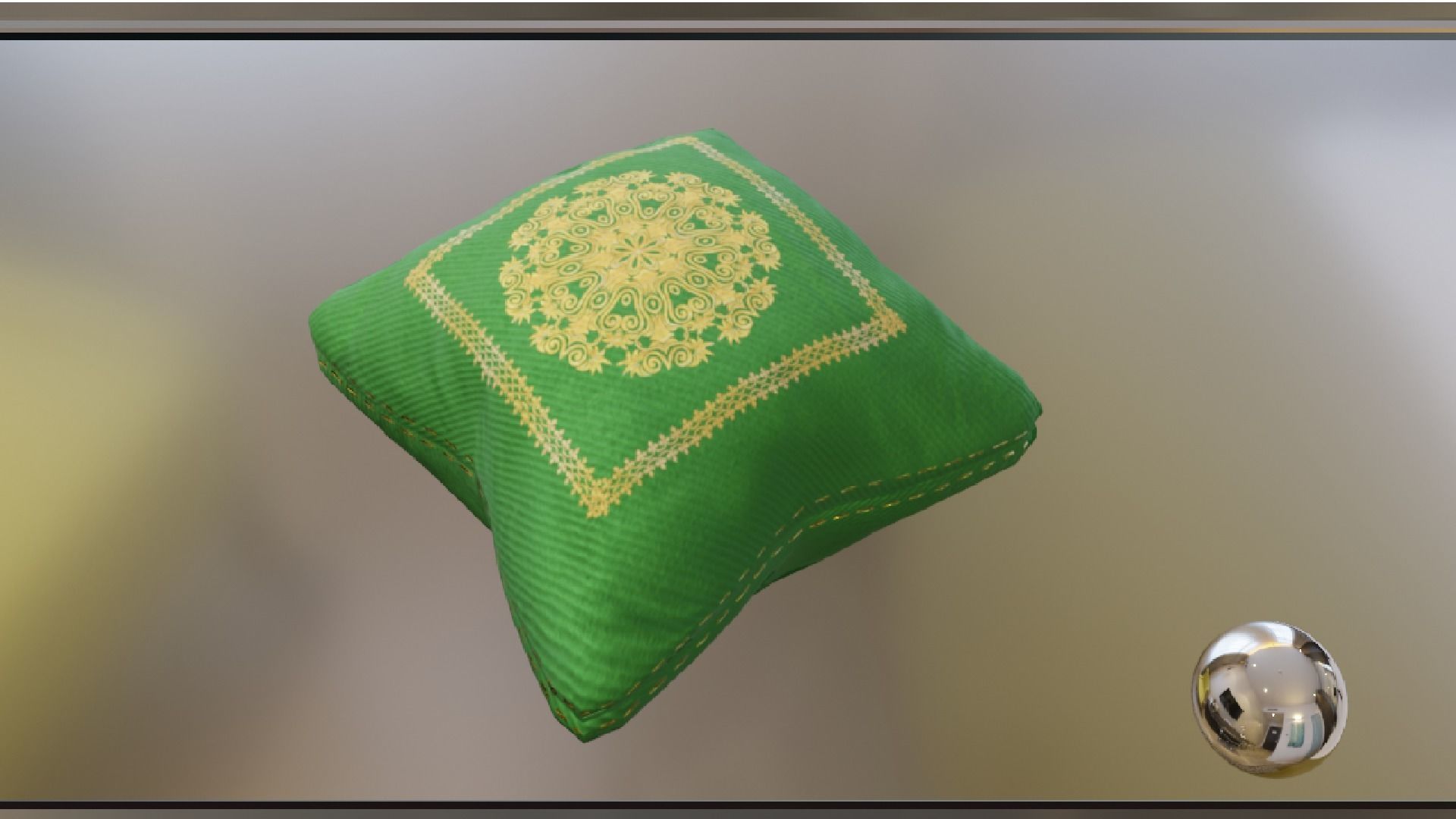 PILLOW SET Low-poly 3D model_47