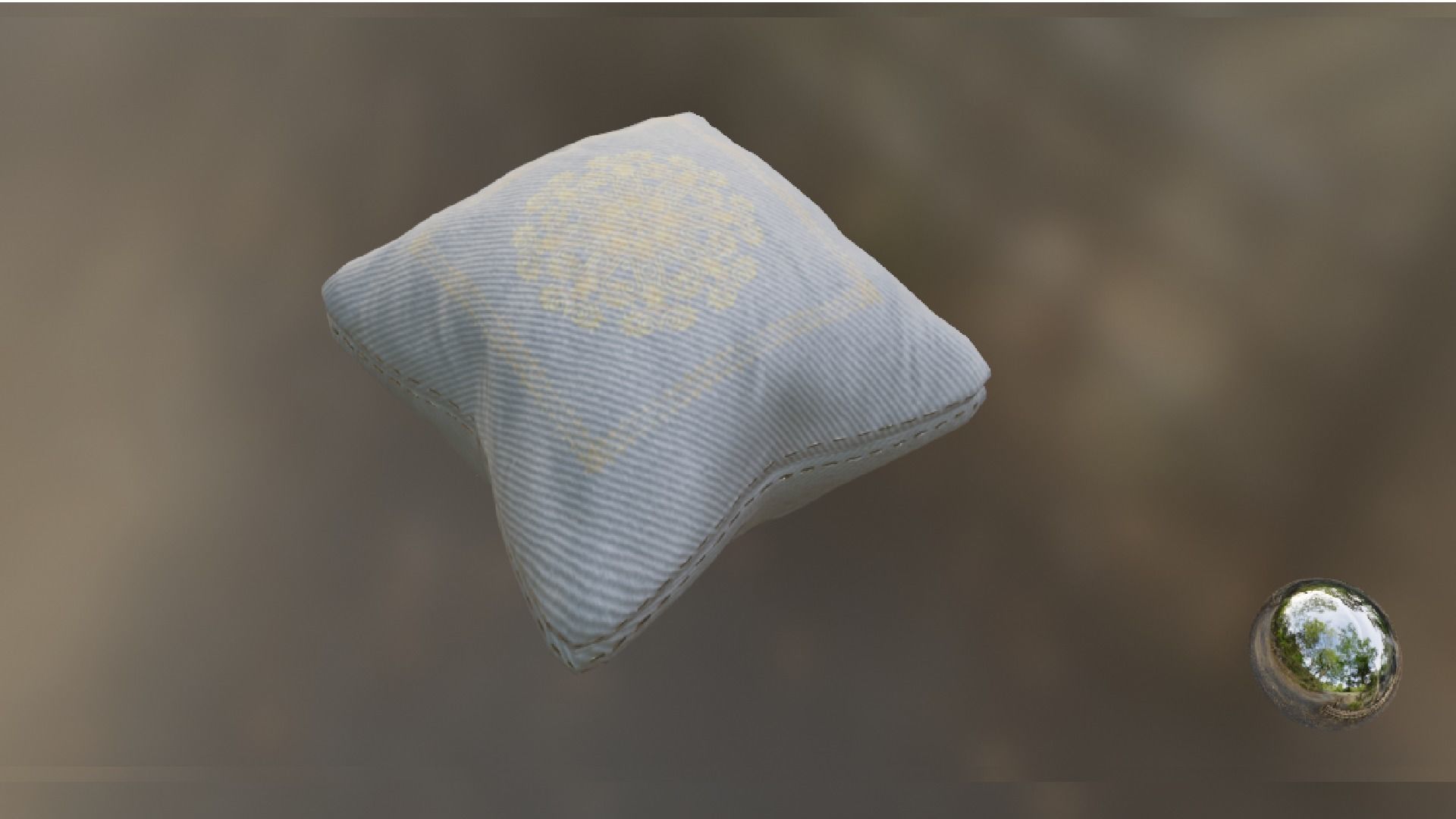 PILLOW SET Low-poly 3D model_37