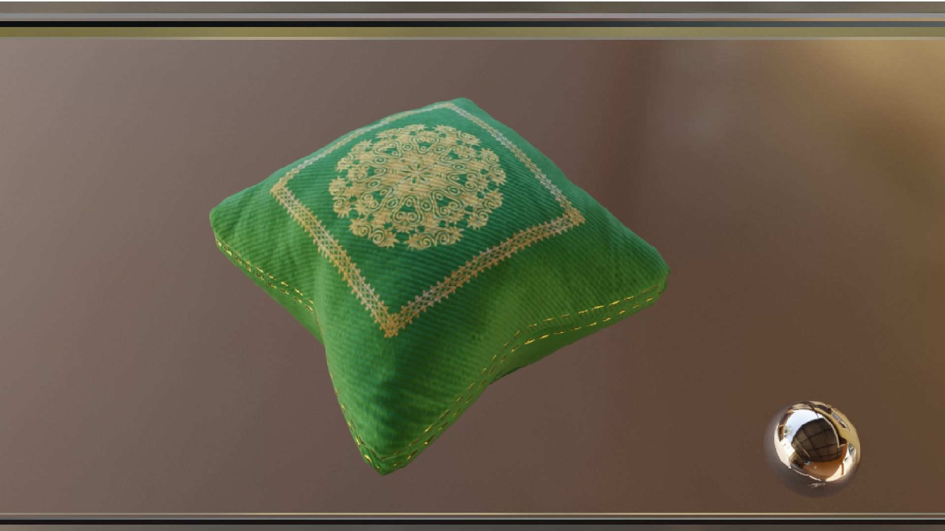 PILLOW SET Low-poly 3D model_44