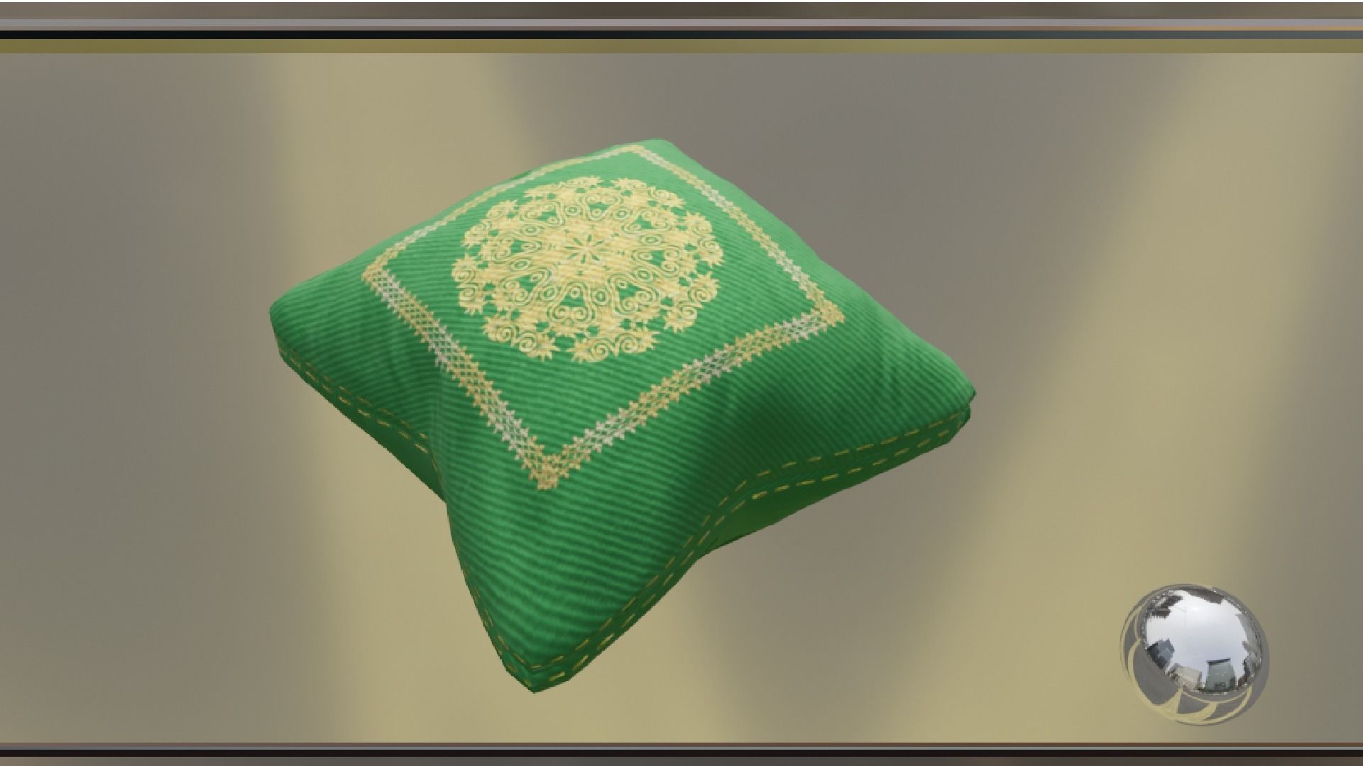 PILLOW SET Low-poly 3D model_42