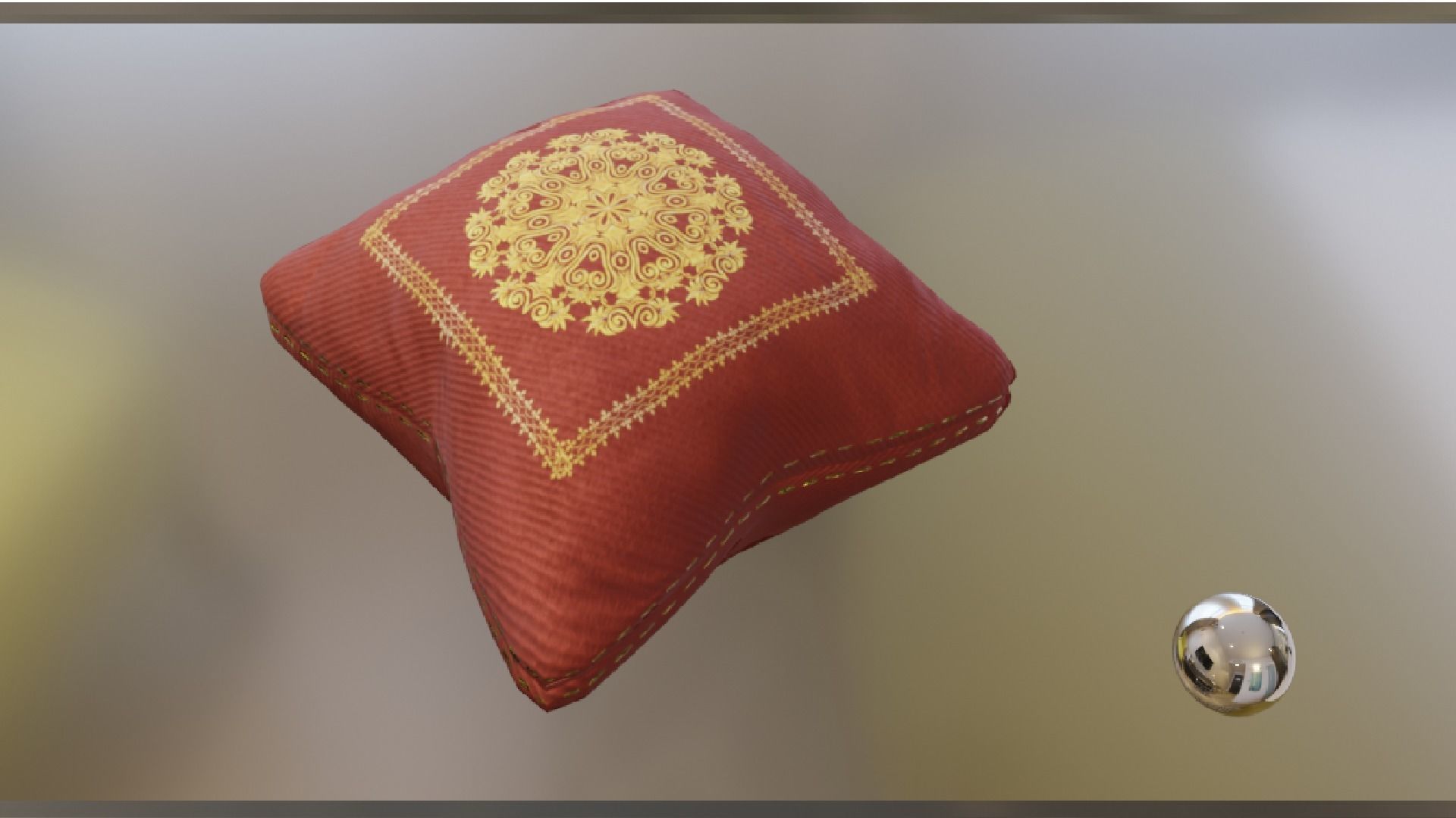 PILLOW SET Low-poly 3D model_21