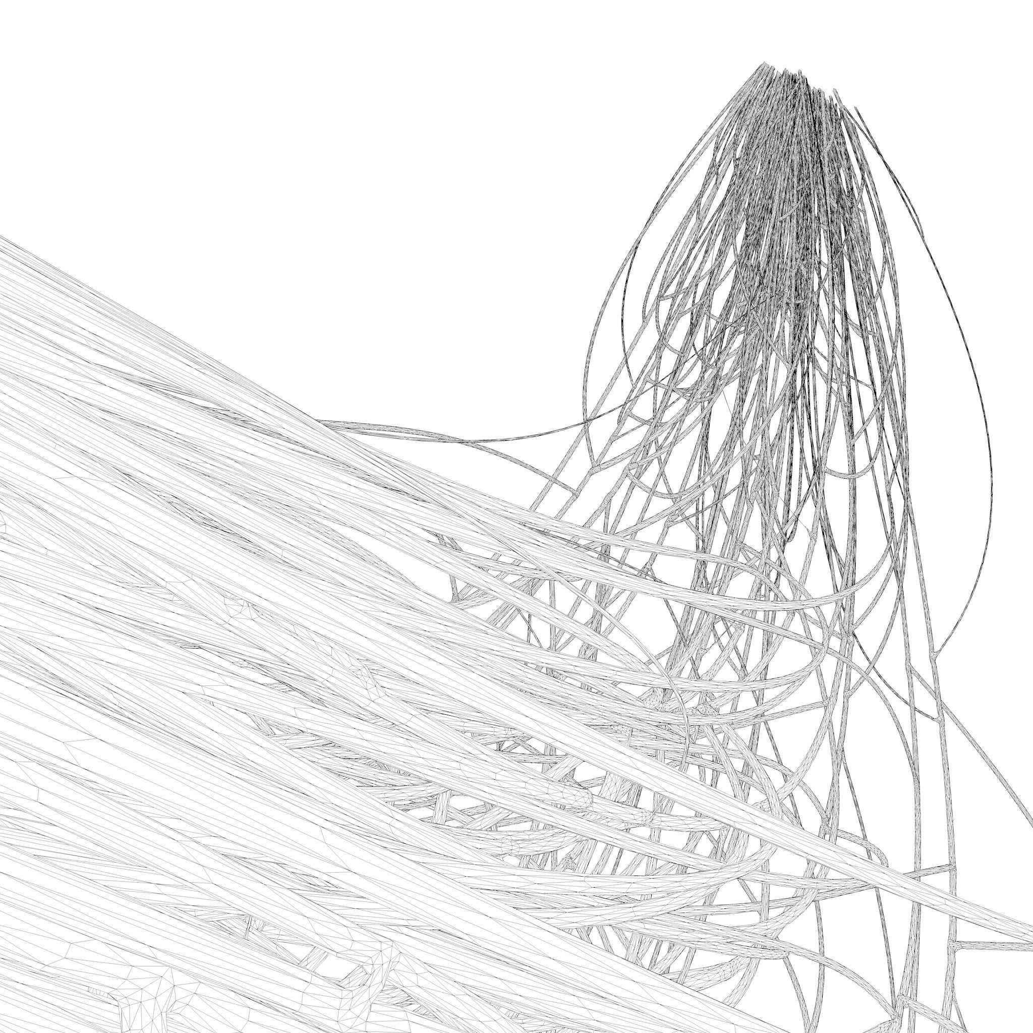 Cable Wire Web 3D model_7