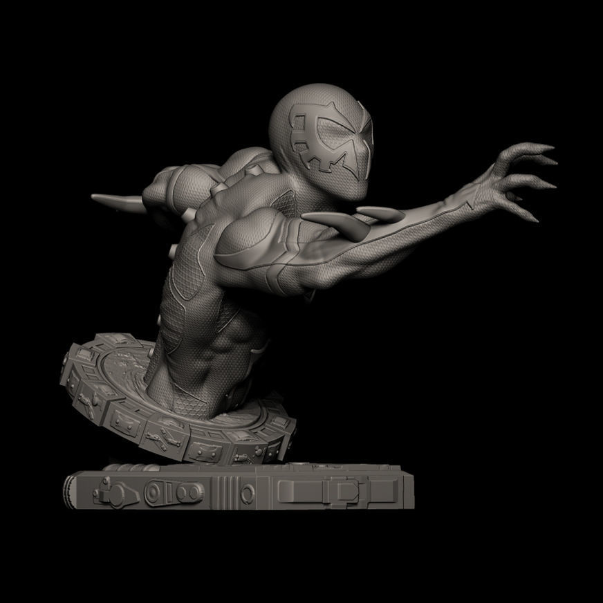 Fan Art Spiderman 2099 - 2 - Bust  3D print model_6