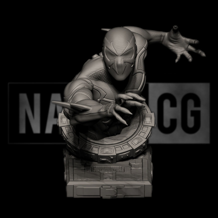 Fan Art Spiderman 2099 - 2 - Bust  3D print model_1