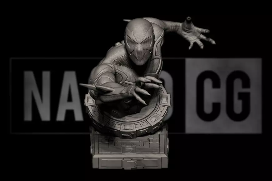 Fan Art Spiderman 2099 - 2 - Bust  3D print model_0
