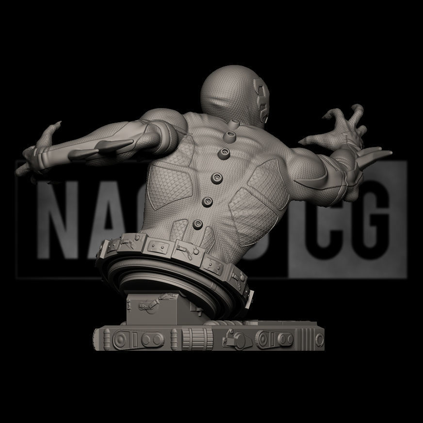 Fan Art Spiderman 2099 - 2 - Bust  3D print model_4