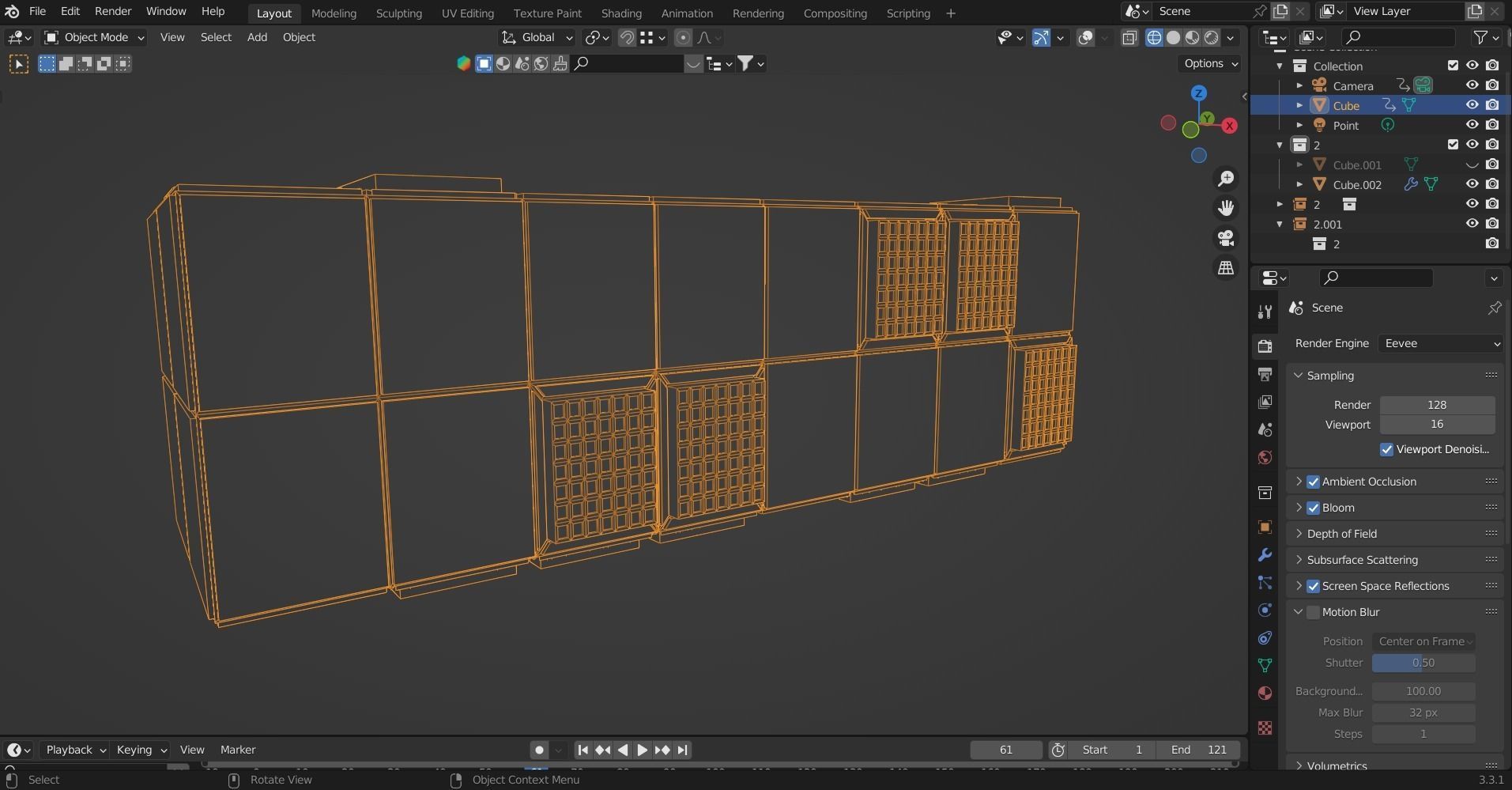 space  Low-poly 3D model_11