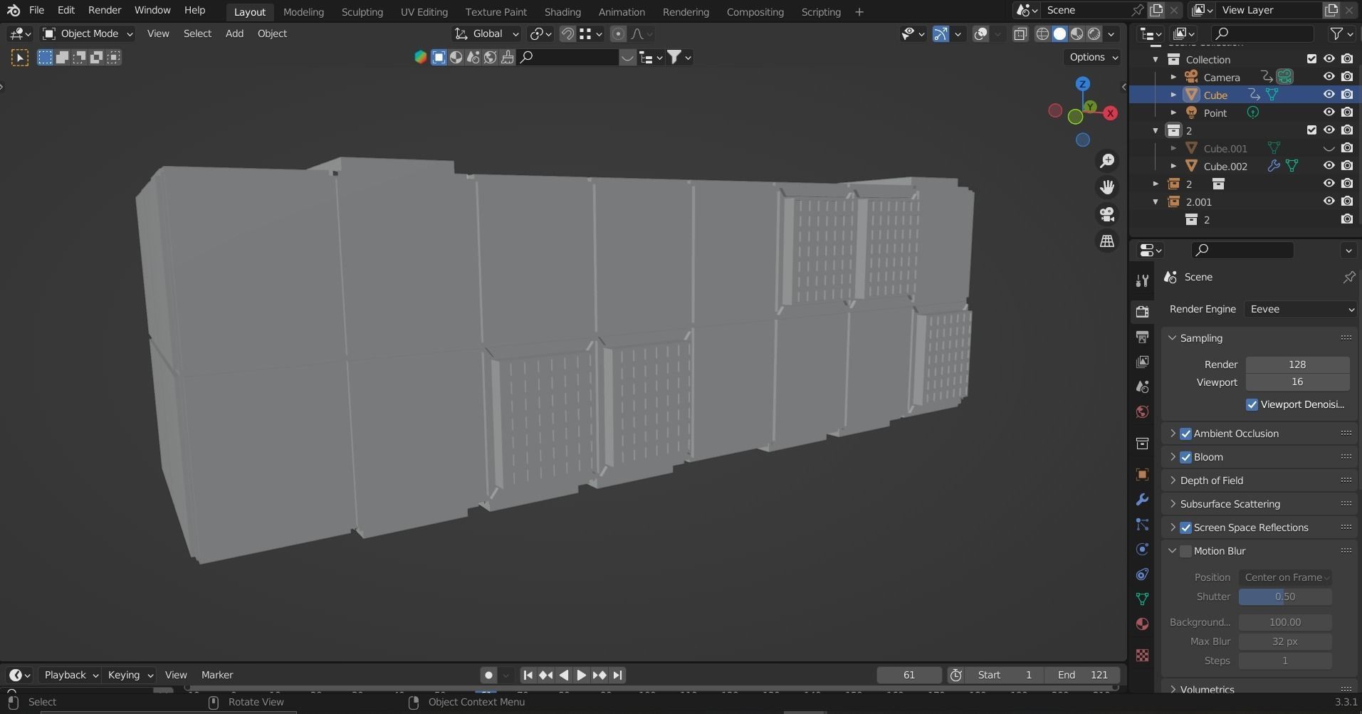 space  Low-poly 3D model_9