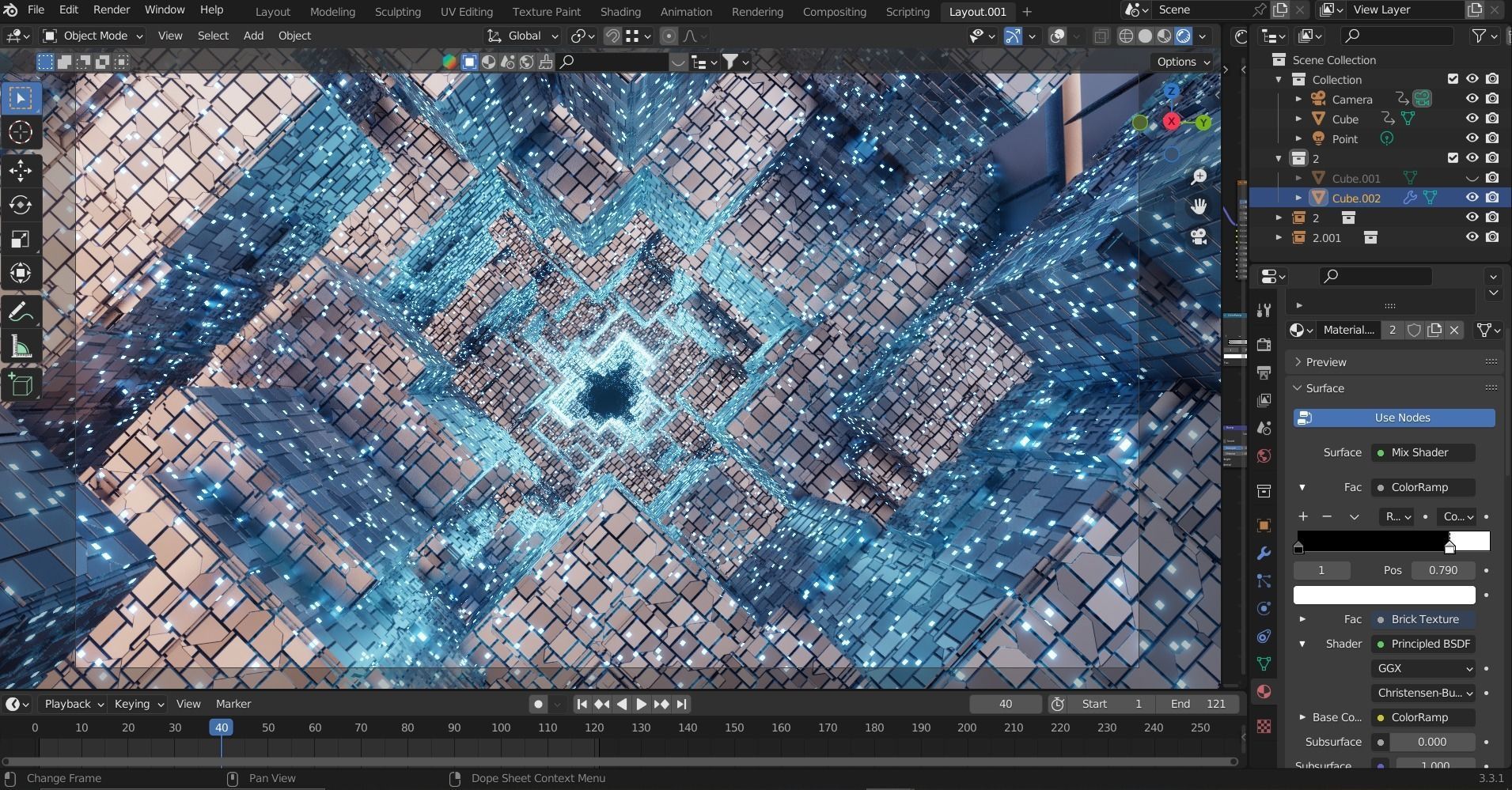 space  Low-poly 3D model_1
