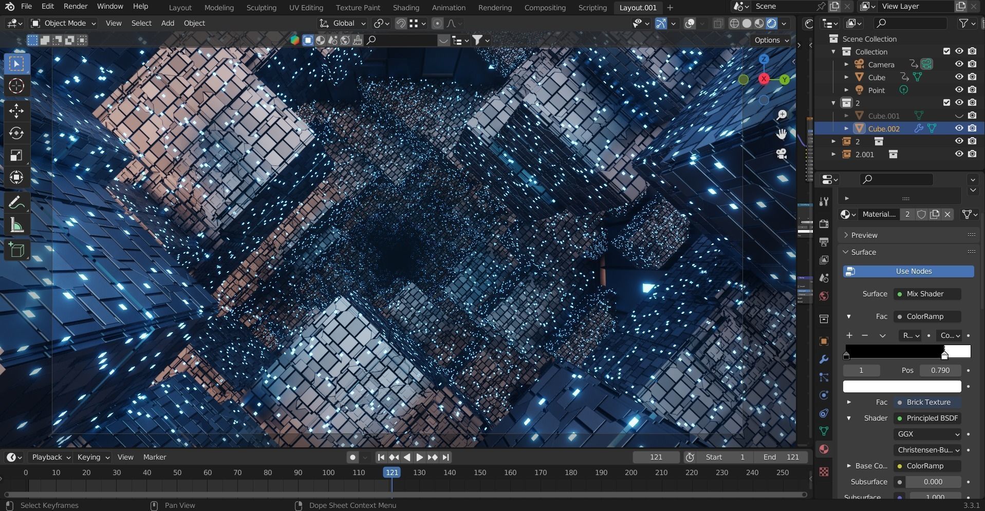 space  Low-poly 3D model_5