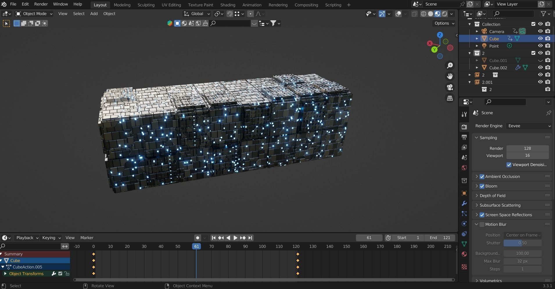 space  Low-poly 3D model_10