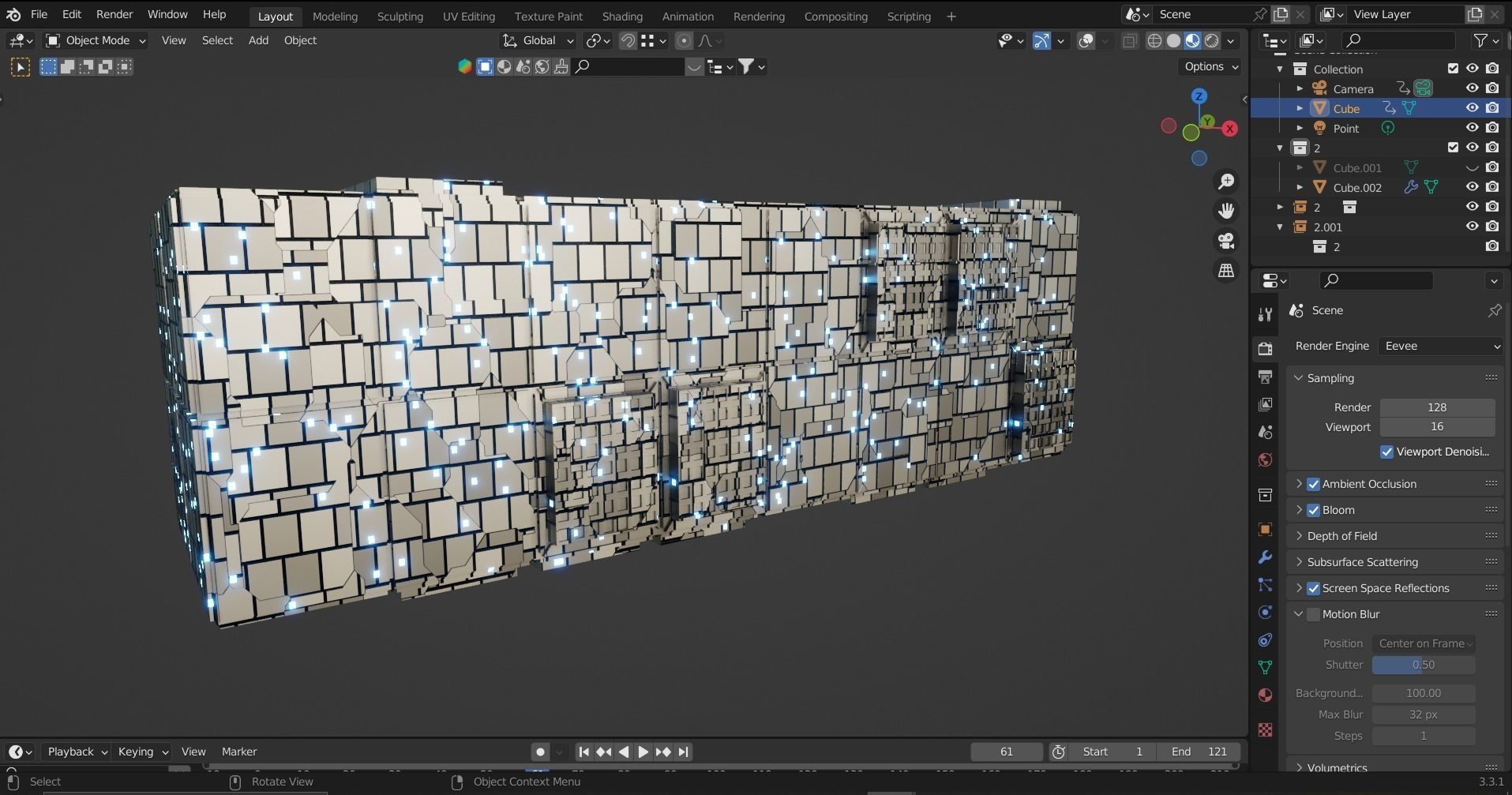 space  Low-poly 3D model_12