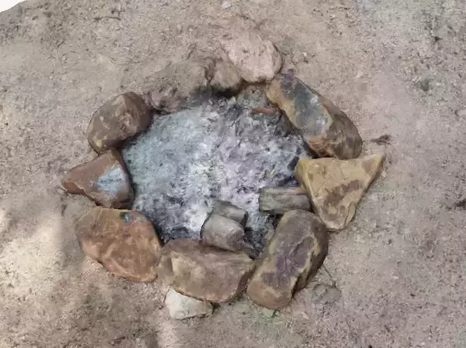 Bonfire HD 3D scan in open space 3D model