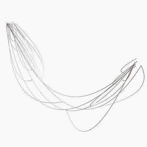Cable Wire Web 3D model