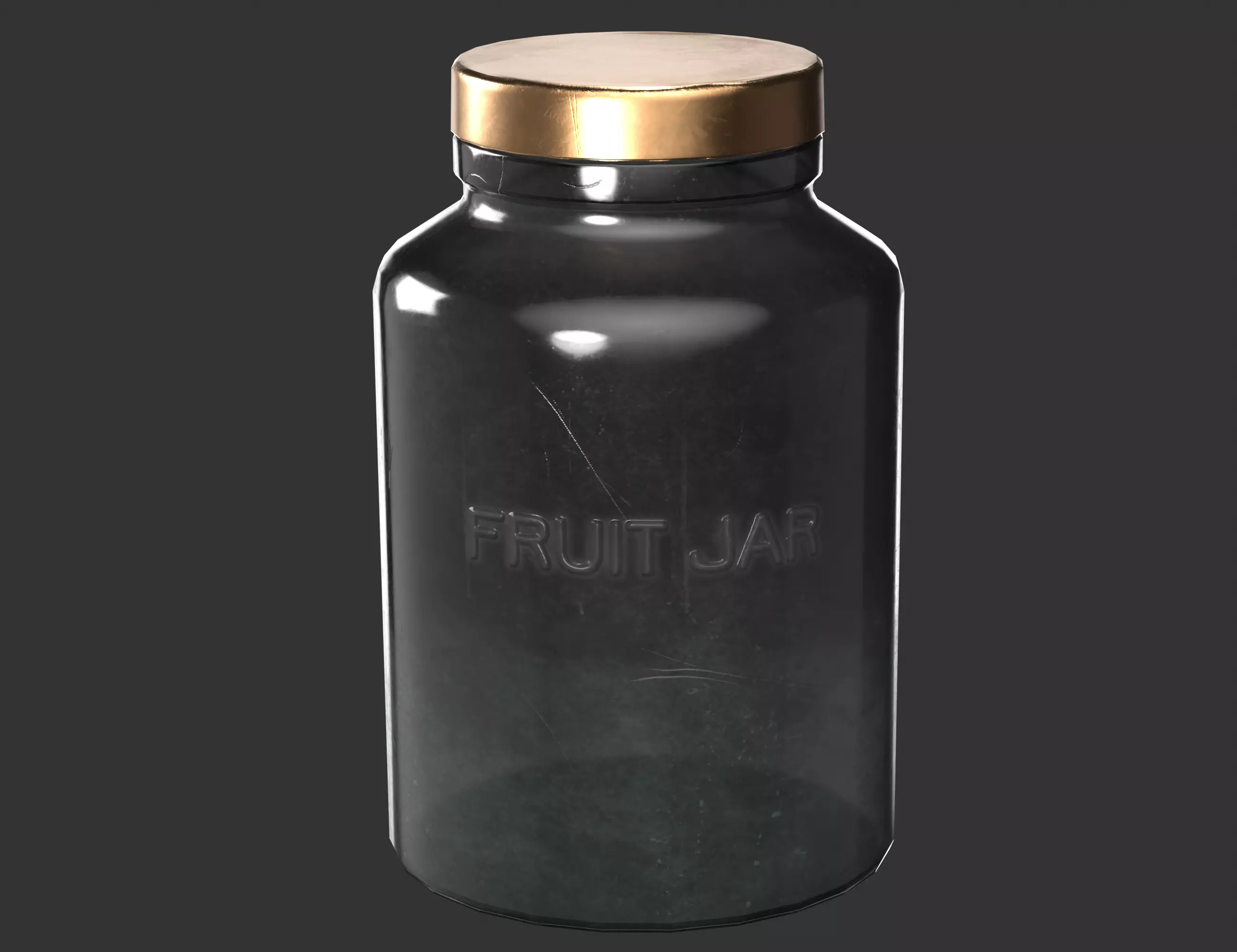 Glass jar Free low-poly 3D model