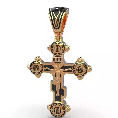  Cross with enamel