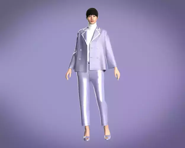 Girls-Jacket With Pant Outfit