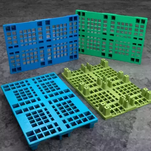 Plastic pallet 02 Low-poly 3D model