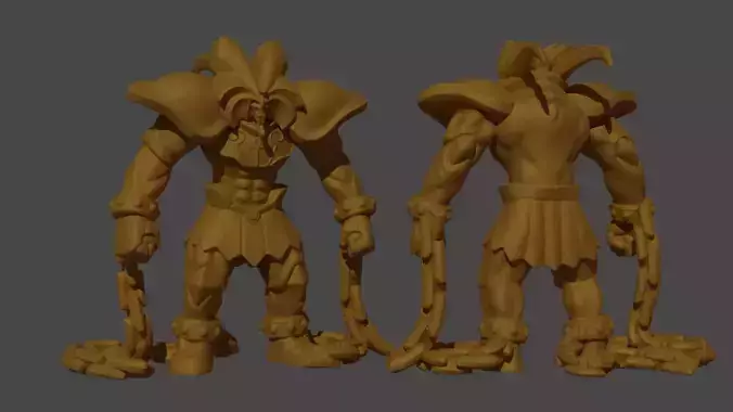 Exodia the Forbidden One Yu Gi Oh 3D print model
