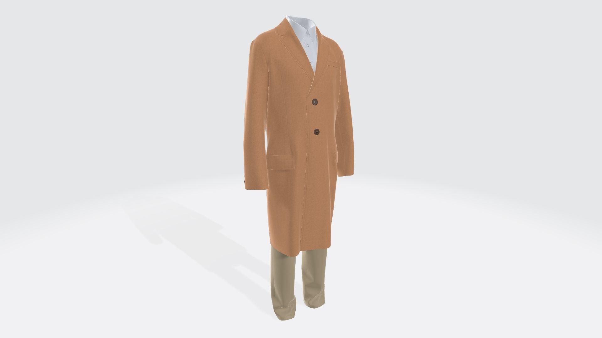 Tailored Coat 3D model_10