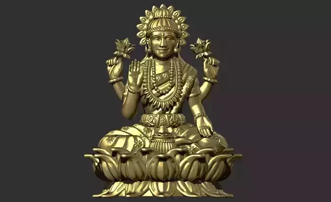 Lakshmi ji 3d model