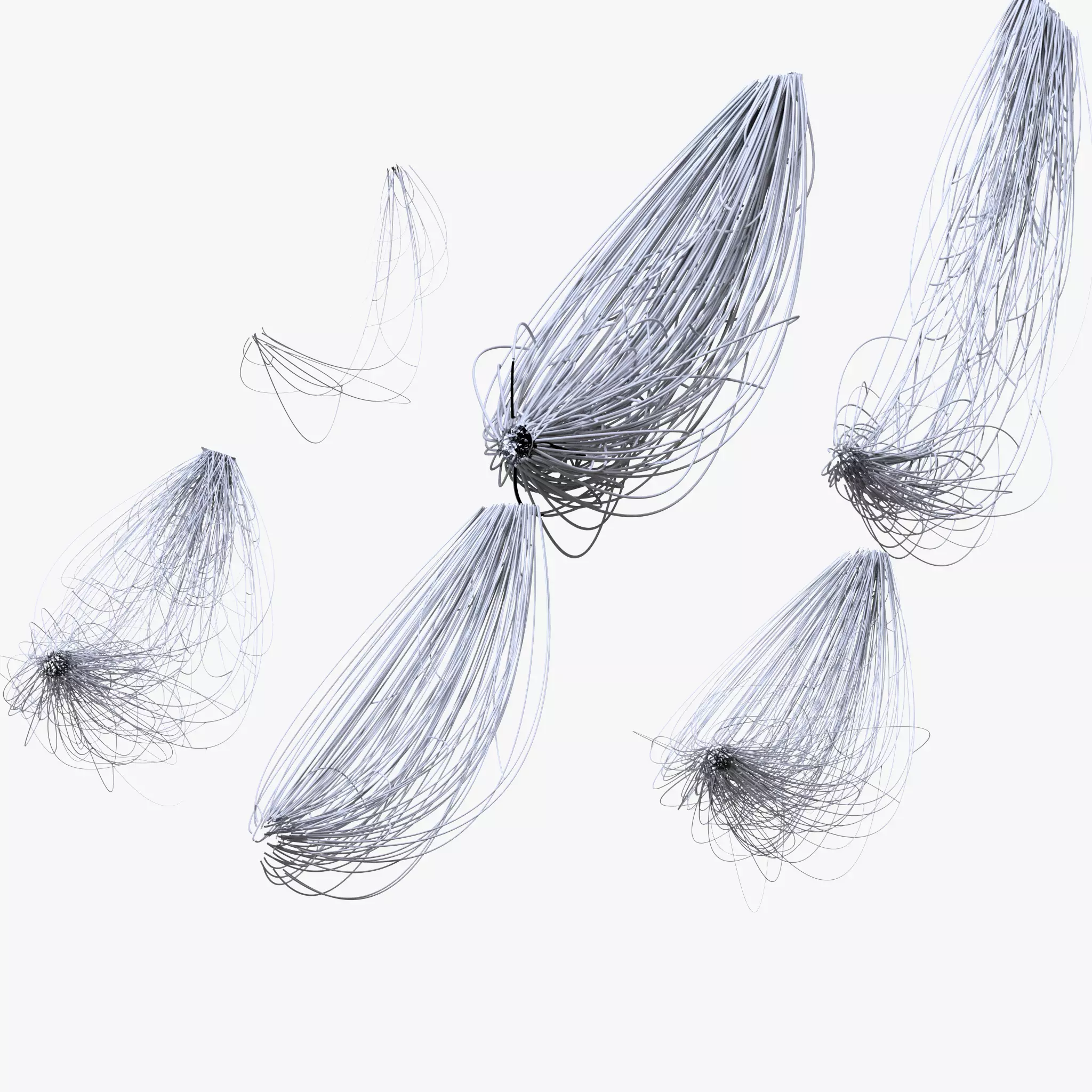 Cable Wire Web Bundle 3D model