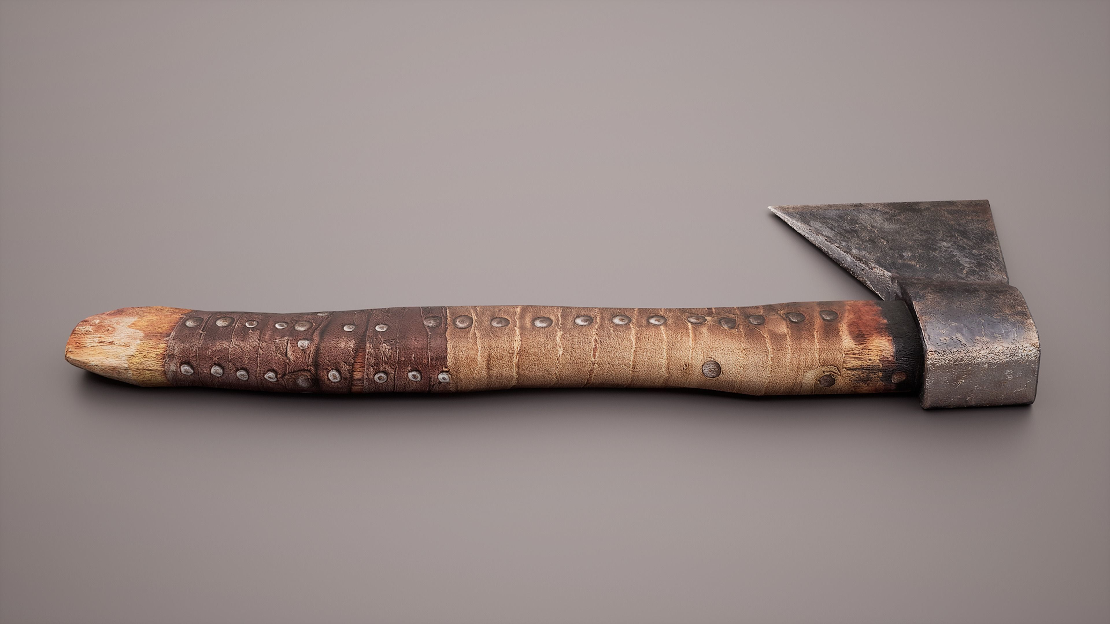 Low-poly Axe Low-poly 3D model_3