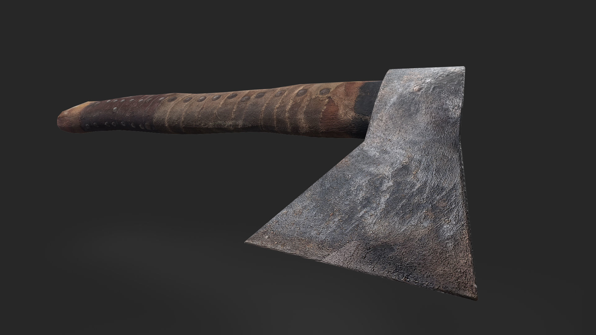 Low-poly Axe Low-poly 3D model_4