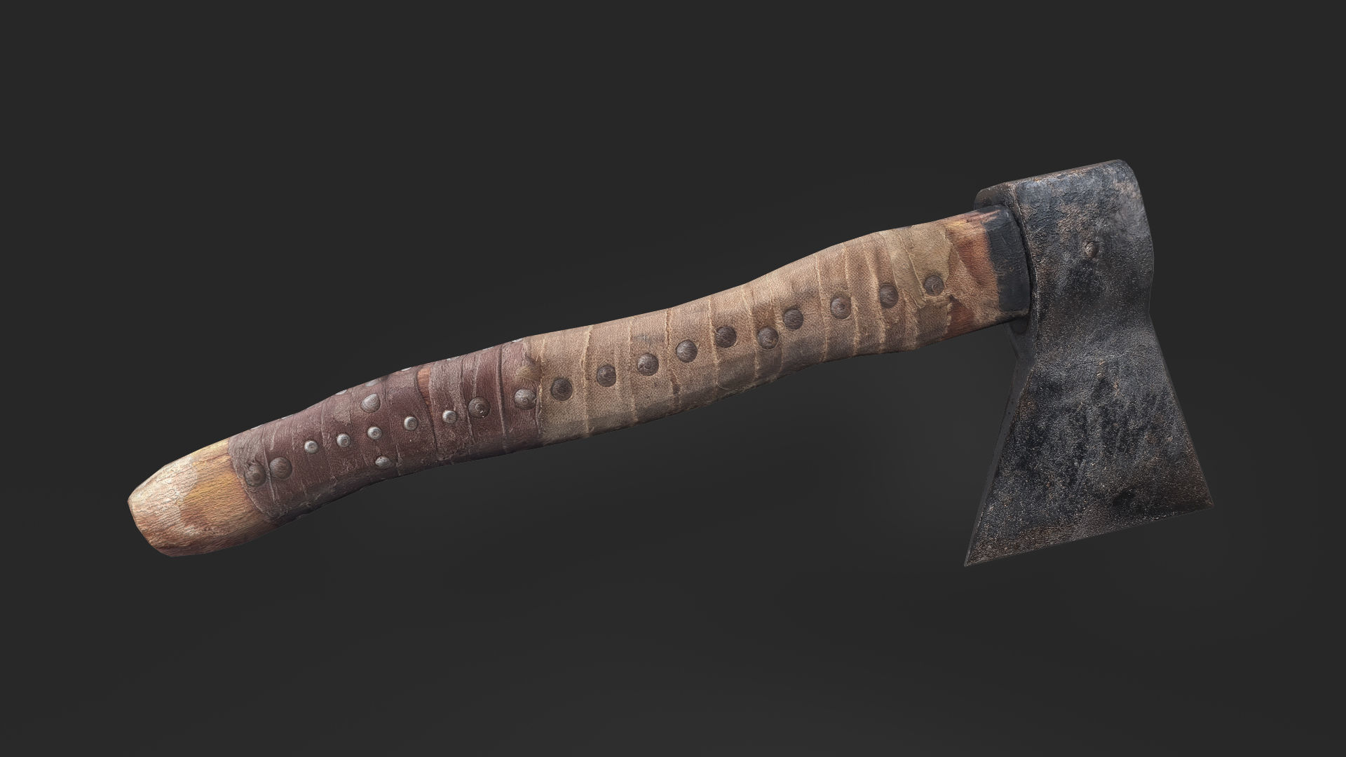 Low-poly Axe Low-poly 3D model_1