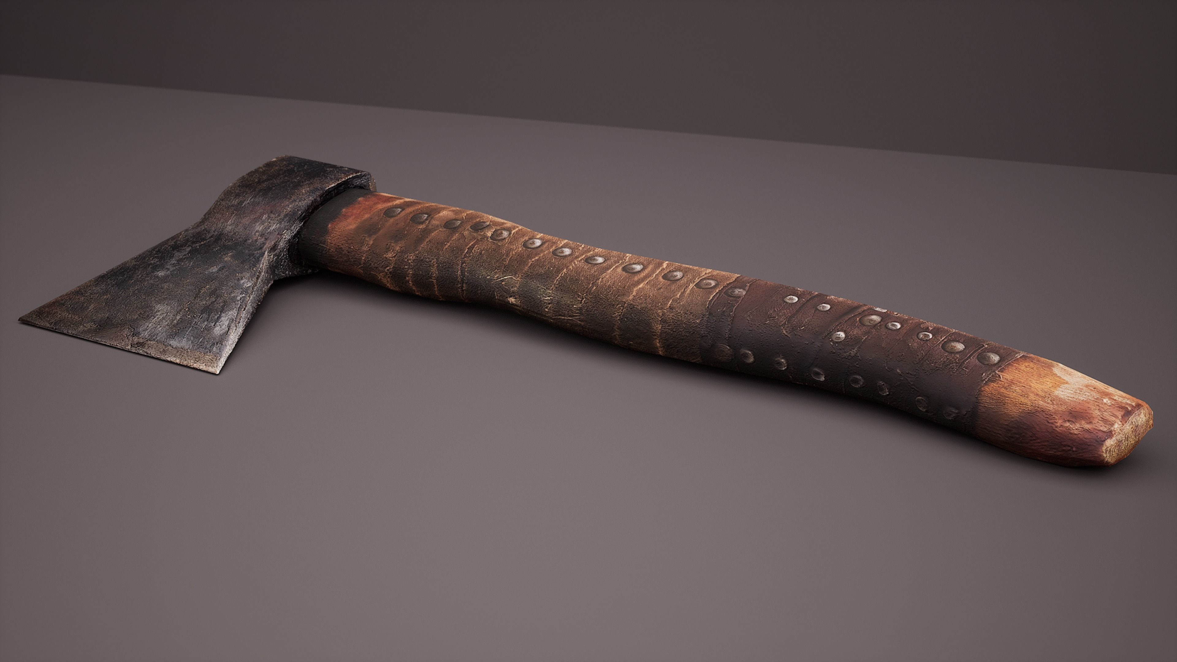 Low-poly Axe Low-poly 3D model_2