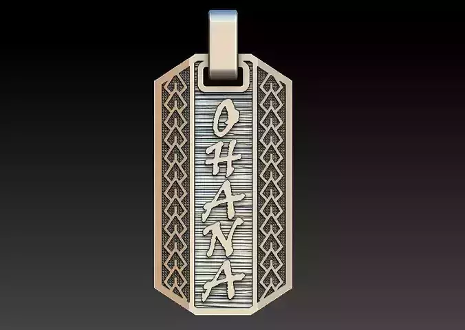 Ohana - Family - Pendant 3D print model