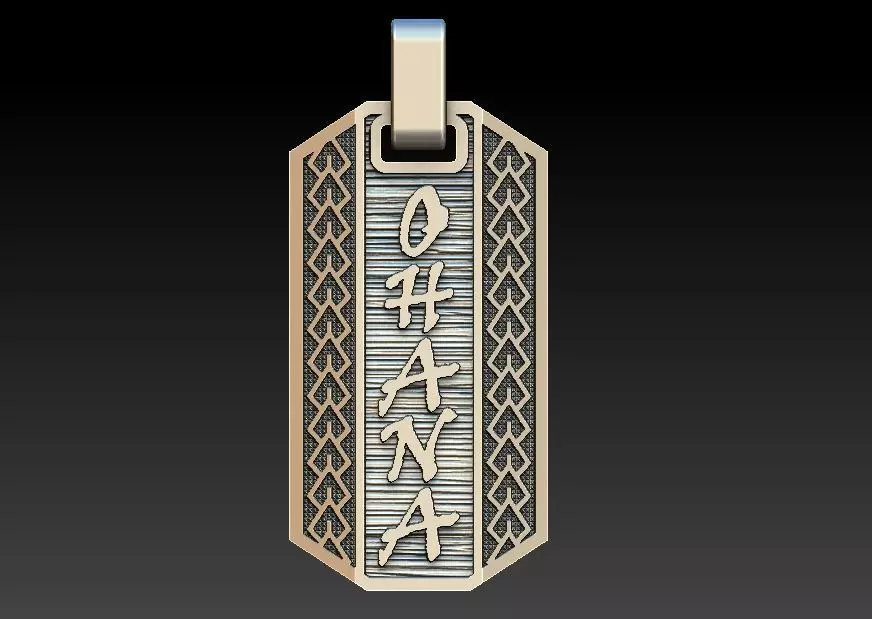 Ohana - Family - Pendant 3D print model