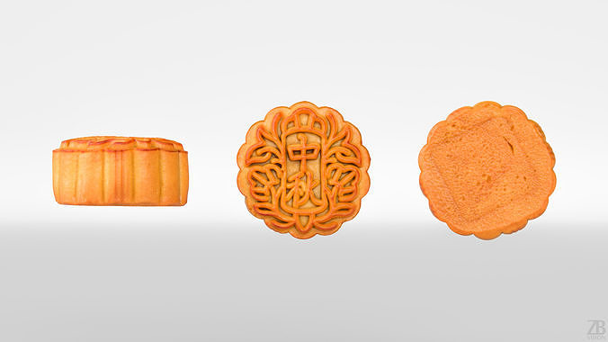 Moon Cake 3D model 5