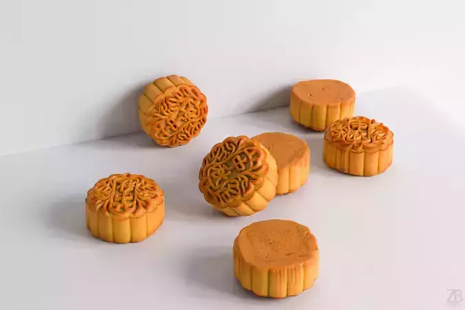 Moon Cake 3D model