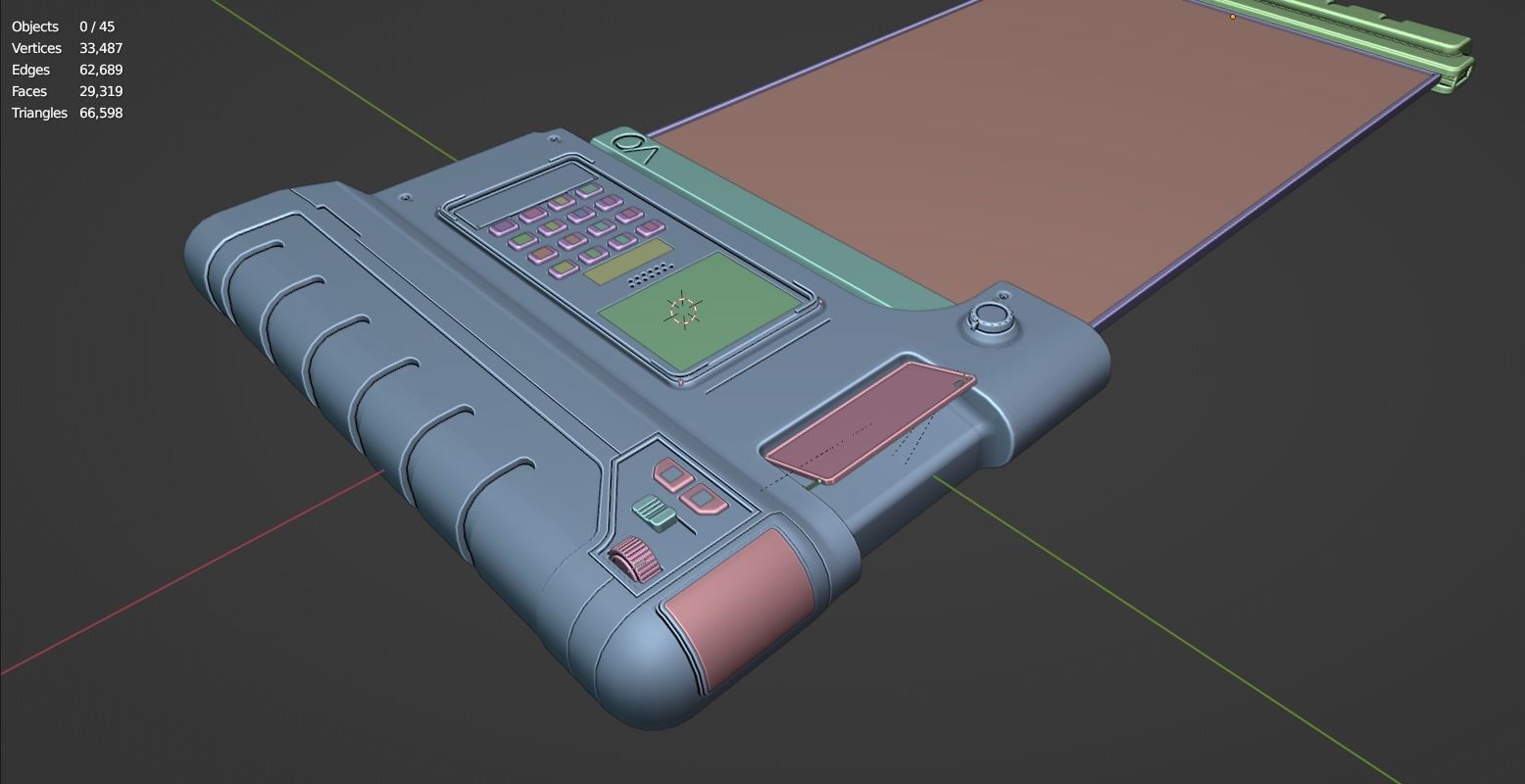 Sci-Fi Controller-Screen 3D model_12