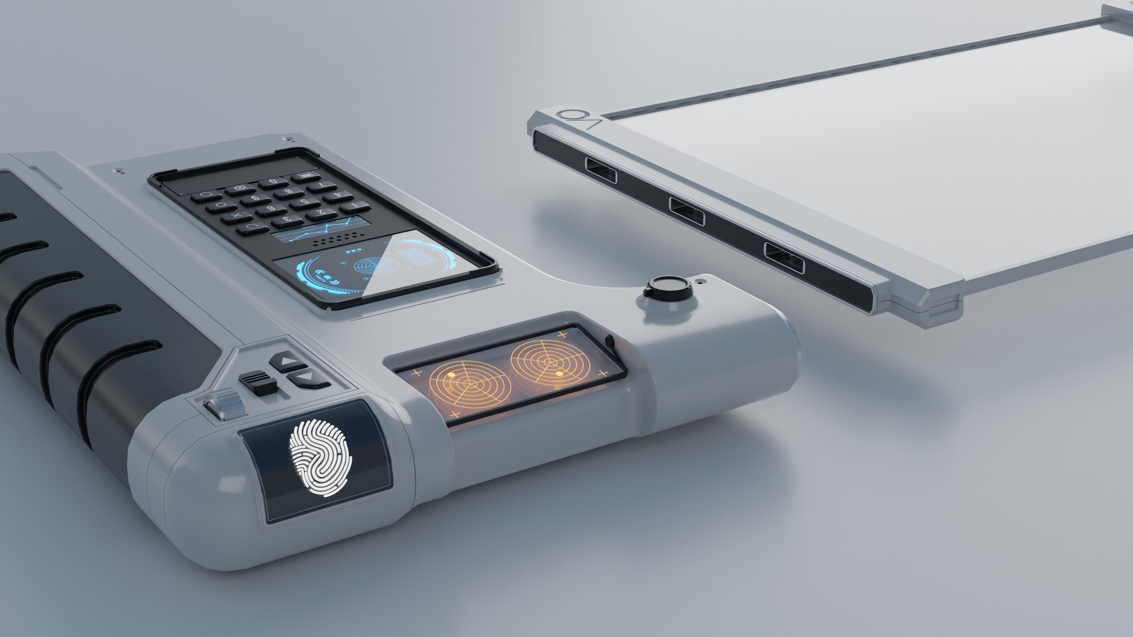 Sci-Fi Controller-Screen 3D model_3