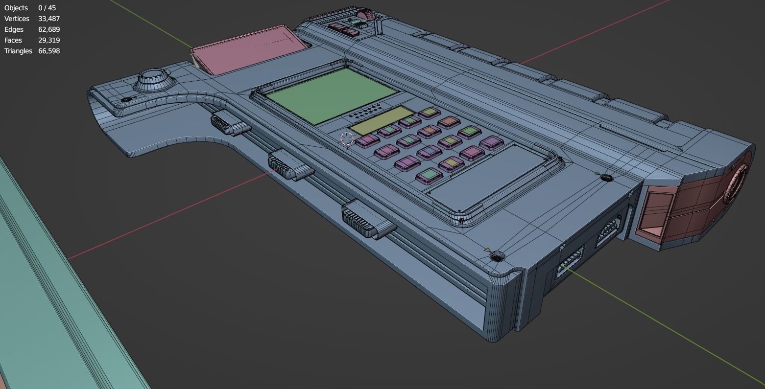 Sci-Fi Controller-Screen 3D model_10