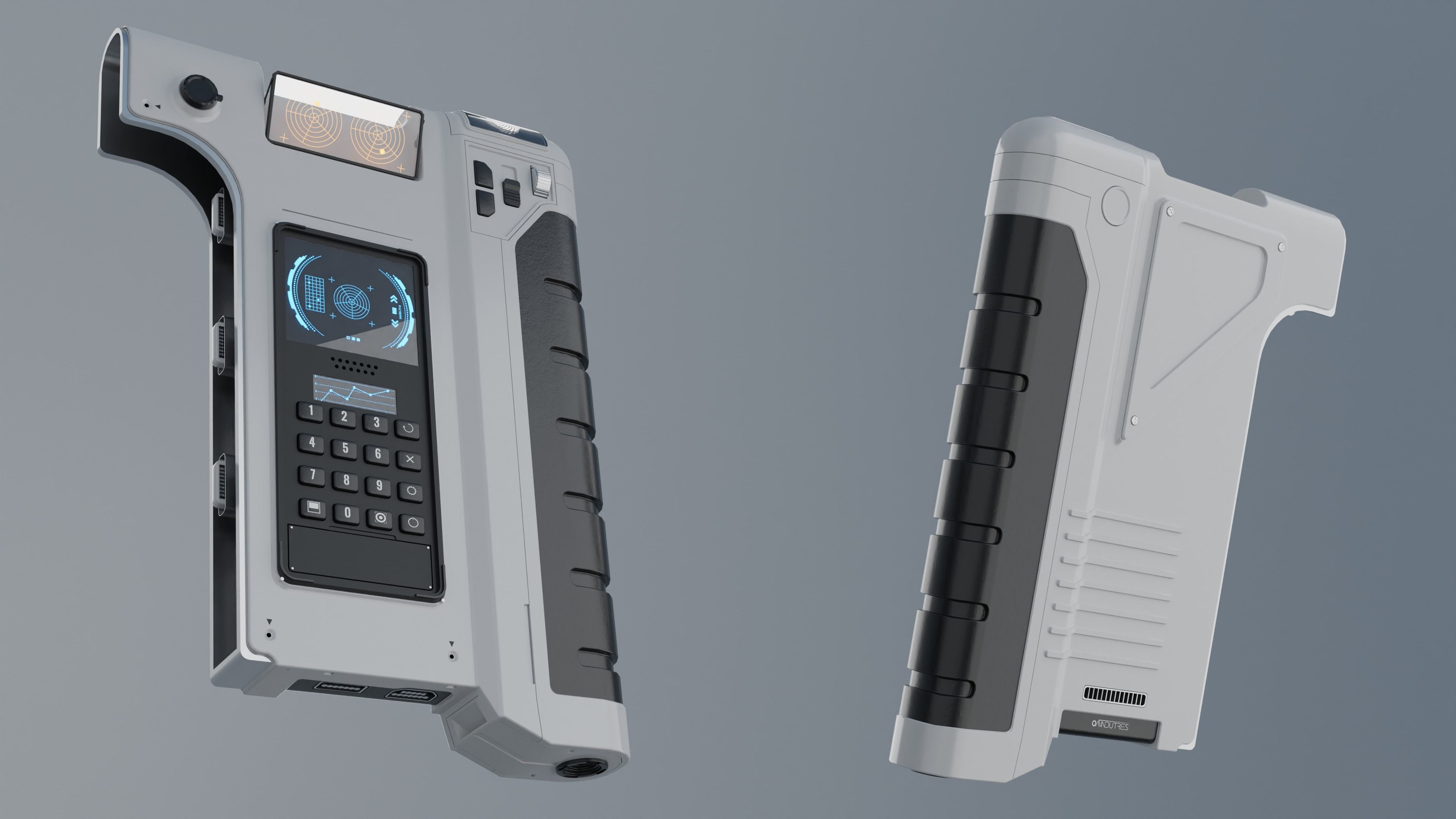 Sci-Fi Controller-Screen 3D model_7