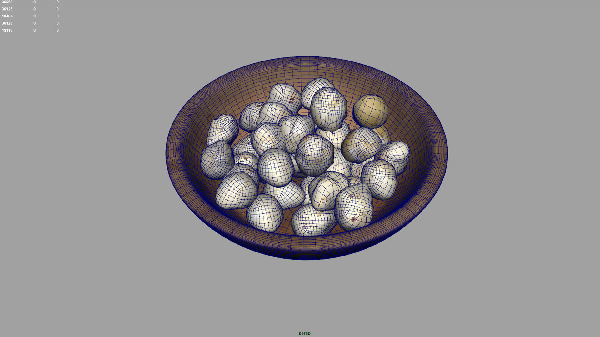 makhana Snacks Fox Nuts Lotus Seeds  3D model_6