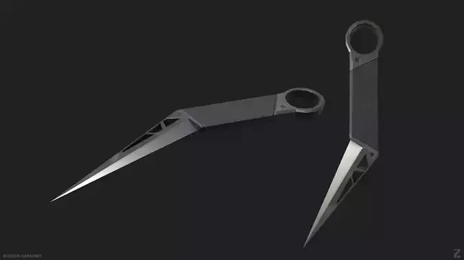 Modern karambit Low-poly 3D model