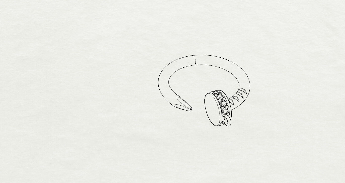 Pendant 3D print model_9