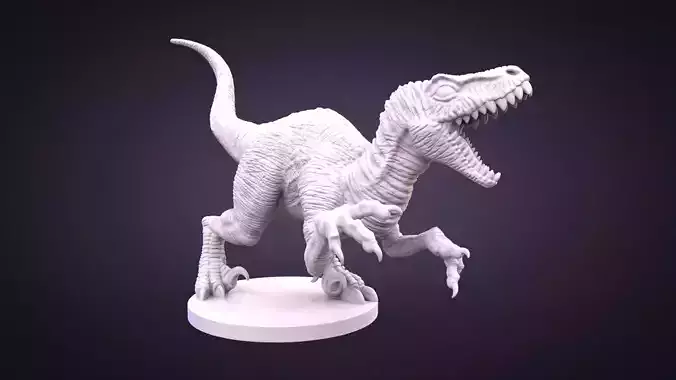 Raptor Dinosaur Sculpture 
