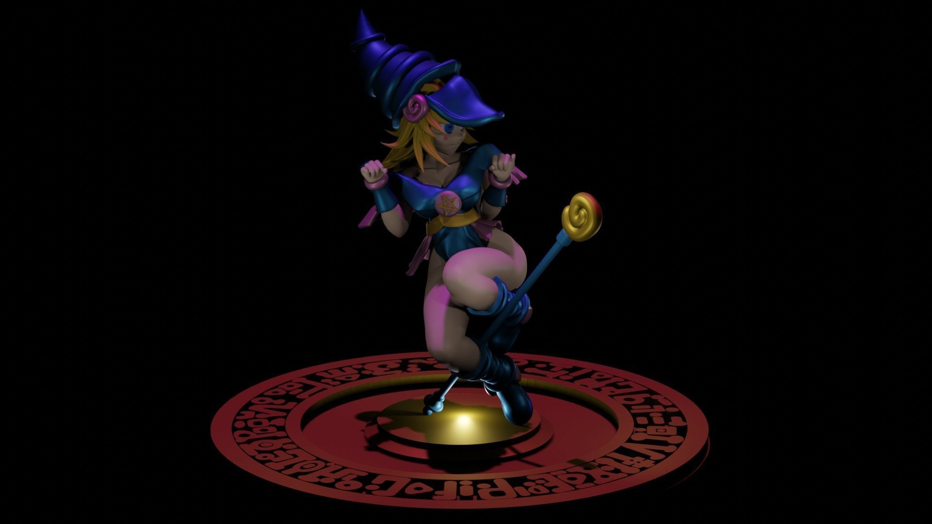 Dark Magician Girl 3D print model_3