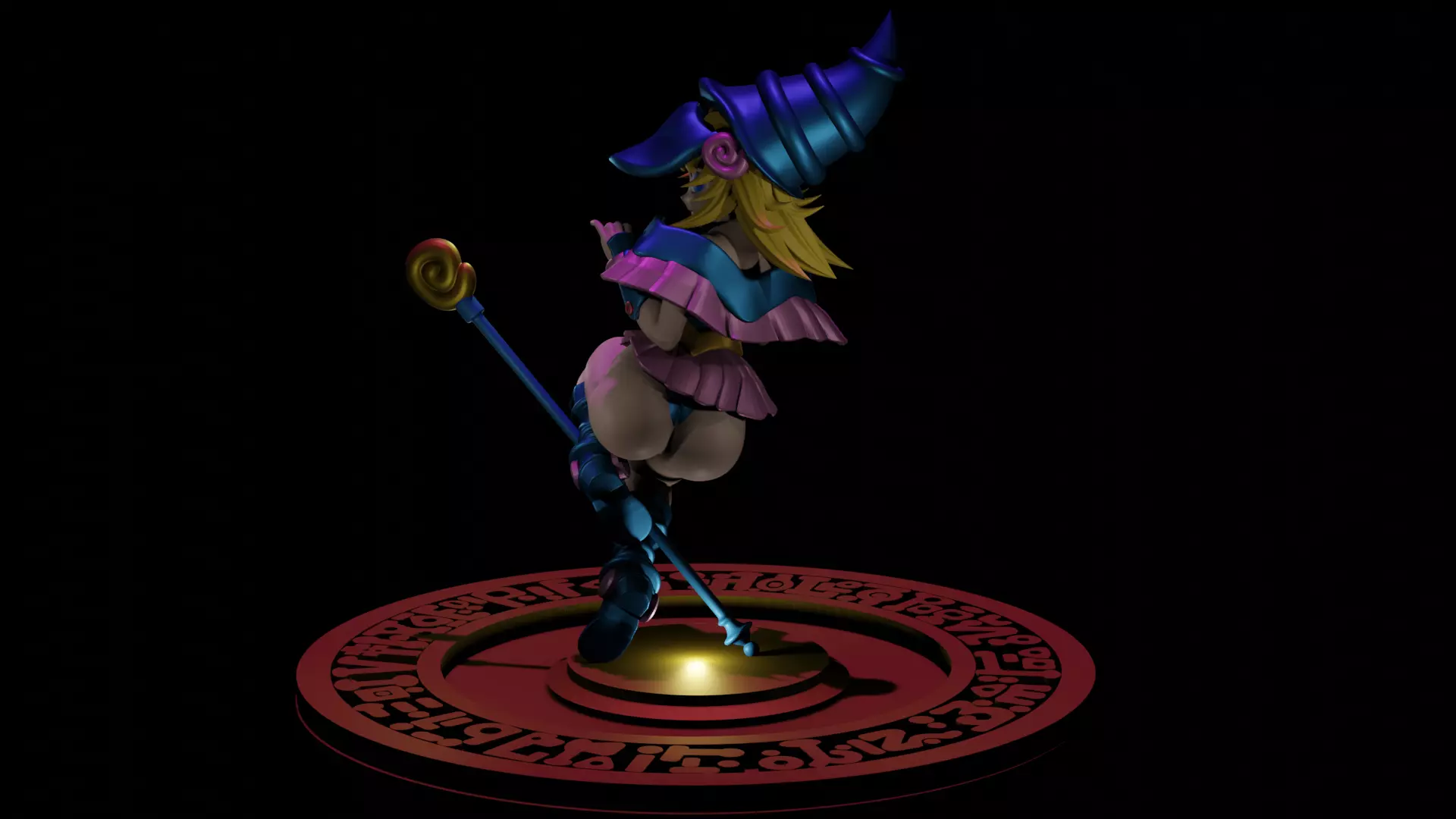Dark Magician Girl 3D print model_0